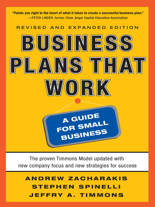 Title details for Business Plans that Work by Andrew Zacharakis - Wait list